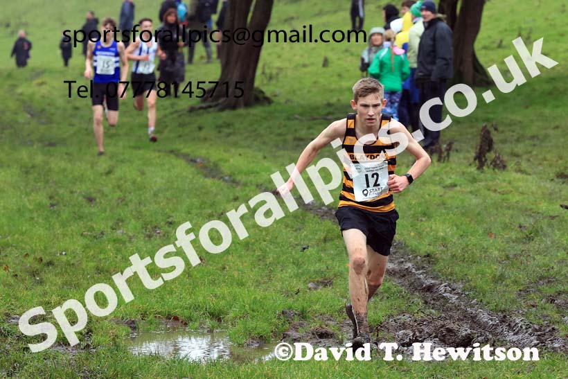 Mens under-17s 2023 NECAA Cross Country Relays, Thornley Hall Farm, Peterlee, County Durham. Photo: David T. Hewitson/Sports for All Pics